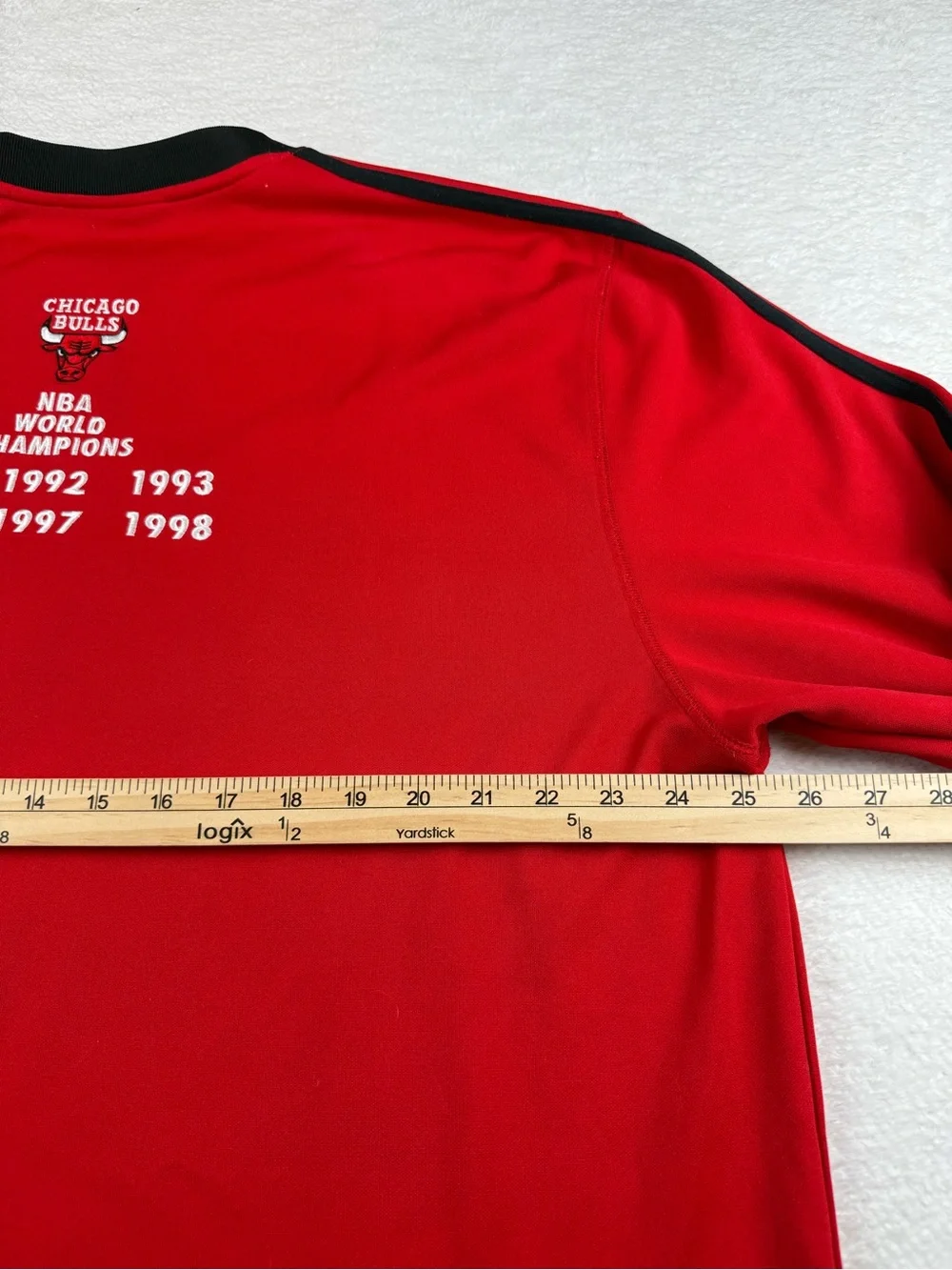 Vintage 90s Adidas Chicago Bulls Championship Long Sleeve Sweatshirt Mens 2XL